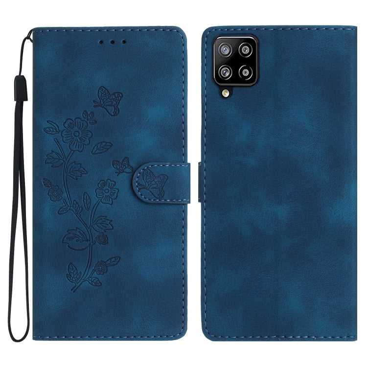Flower Butterfly Embossing Pattern Leather Phone Case, For Samsung Galaxy S22 5G, For Samsung Galaxy A13 5G, For Samsung Galaxy M32, For Samsung Galaxy A41, For Samsung Galaxy A22 4G, For Samsung Galaxy A22 5G, For Samsung Galaxy S21 FE 5G             ...