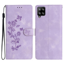 Load image into Gallery viewer, Flower Butterfly Embossing Pattern Leather Phone Case, For Samsung Galaxy S22 5G, For Samsung Galaxy A13 5G, For Samsung Galaxy M32, For Samsung Galaxy A41, For Samsung Galaxy A22 4G, For Samsung Galaxy A22 5G, For Samsung Galaxy S21 FE 5G             ...