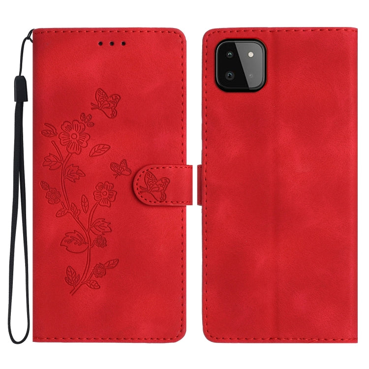 Flower Butterfly Embossing Pattern Leather Phone Case, For Samsung Galaxy S22 5G, For Samsung Galaxy A13 5G, For Samsung Galaxy M32, For Samsung Galaxy A41, For Samsung Galaxy A22 4G, For Samsung Galaxy A22 5G, For Samsung Galaxy S21 FE 5G             ...