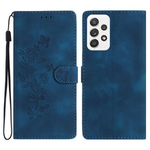 Load image into Gallery viewer, Flower Butterfly Embossing Pattern Leather Phone Case, For Samsung Galaxy A35 5G, For Samsung Galaxy A23 5G, For Samsung Galaxy S24 Ultra 5G, For Samsung Galaxy A25 5G, For Samsung Galaxy A15, For Samsung Galaxy S24+ 5G, For Samsung Galaxy S23 FE 5G   ...