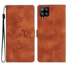 Load image into Gallery viewer, Flower Butterfly Embossing Pattern Leather Phone Case, For Samsung Galaxy A12, For Samsung Galaxy A42 5G, For Samsung Galaxy Note20 Ultra, For Samsung Galaxy Note20, For Samsung Galaxy A21s, For Samsung Galaxy S20 Ultra, For Samsung Galaxy S20         ...