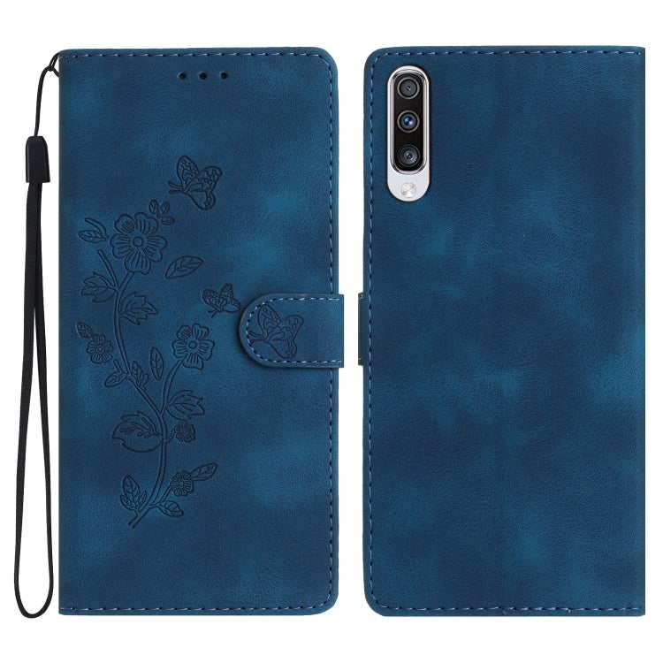 Flower Butterfly Embossing Pattern Leather Phone Case