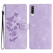 Load image into Gallery viewer, Flower Butterfly Embossing Pattern Leather Phone Case