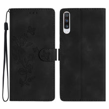 Load image into Gallery viewer, Flower Butterfly Embossing Pattern Leather Phone Case