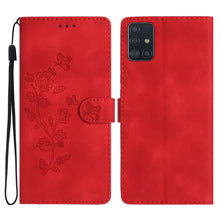 Load image into Gallery viewer, Flower Butterfly Embossing Pattern Leather Phone Case, For Samsung Galaxy A71 4G, For Samsung Galaxy A51 4G, For Samsung Galaxy A20s, For Samsung Galaxy Note10, For Samsung Galaxy Note10+, For Samsung Galaxy A20e, For Samsung Galaxy A70                ...