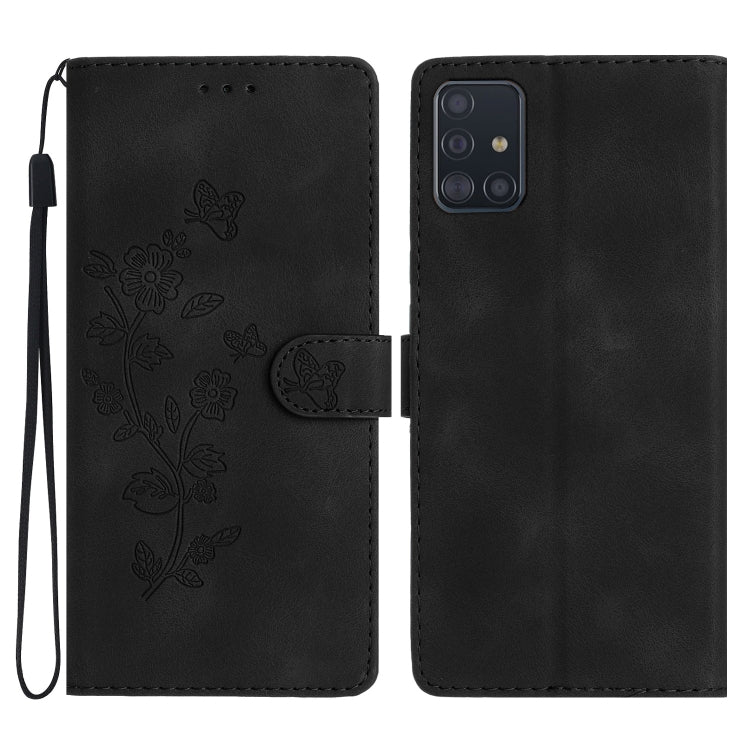 Flower Butterfly Embossing Pattern Leather Phone Case, For Samsung Galaxy A71 4G, For Samsung Galaxy A51 4G, For Samsung Galaxy A20s, For Samsung Galaxy Note10, For Samsung Galaxy Note10+, For Samsung Galaxy A20e, For Samsung Galaxy A70                ...