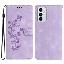 Load image into Gallery viewer, Flower Butterfly Embossing Pattern Leather Phone Case, For Samsung Galaxy S23 5G, For Samsung Galaxy A14 5G, For Samsung Galaxy A04, For Samsung Galaxy A04s, For Samsung Galaxy S20 FE, For Samsung Galaxy M53, For Samsung Galaxy M23                     ...