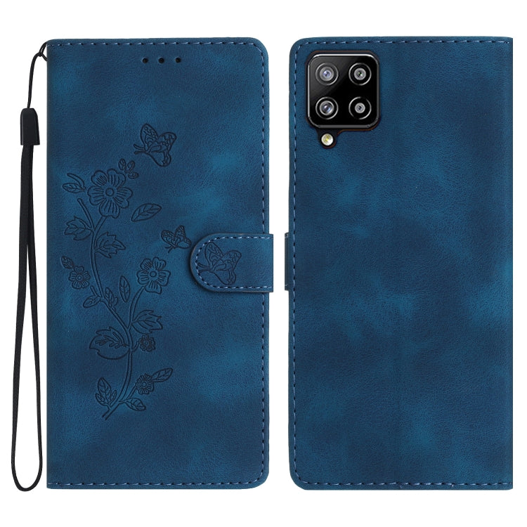 Flower Butterfly Embossing Pattern Leather Phone Case, For Samsung Galaxy S22 5G, For Samsung Galaxy A13 5G, For Samsung Galaxy M32, For Samsung Galaxy A41, For Samsung Galaxy A22 4G, For Samsung Galaxy A22 5G, For Samsung Galaxy S21 FE 5G             ...