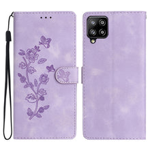 Load image into Gallery viewer, Flower Butterfly Embossing Pattern Leather Phone Case, For Samsung Galaxy S23 5G, For Samsung Galaxy A14 5G, For Samsung Galaxy A04, For Samsung Galaxy A04s, For Samsung Galaxy S20 FE, For Samsung Galaxy M53, For Samsung Galaxy M23                     ...