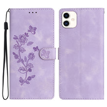 Load image into Gallery viewer, Flower Butterfly Embossing Pattern Leather Phone Case, For Samsung Galaxy A25 5G, For Samsung Galaxy A15, For Samsung Galaxy A35 5G, For Samsung Galaxy A23 5G, For Samsung Galaxy S24 Ultra 5G, For Samsung Galaxy S24+ 5G, For Samsung Galaxy S23 FE 5G   ...