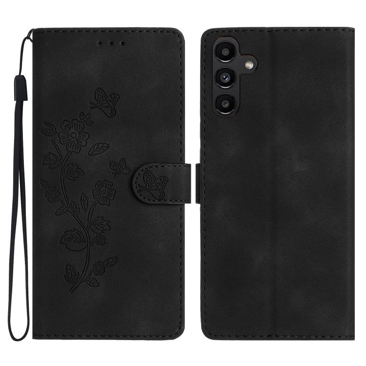 Flower Butterfly Embossing Pattern Leather Phone Case, For Samsung Galaxy A25 5G, For Samsung Galaxy A15, For Samsung Galaxy A35 5G, For Samsung Galaxy A23 5G, For Samsung Galaxy S24 Ultra 5G, For Samsung Galaxy S24+ 5G, For Samsung Galaxy S23 FE 5G   ...
