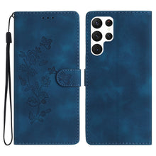 Load image into Gallery viewer, Flower Butterfly Embossing Pattern Leather Phone Case, For Samsung Galaxy A25 5G, For Samsung Galaxy A15, For Samsung Galaxy A35 5G, For Samsung Galaxy A23 5G, For Samsung Galaxy S24 Ultra 5G, For Samsung Galaxy S24+ 5G, For Samsung Galaxy S23 FE 5G   ...