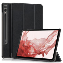 Load image into Gallery viewer, Custer Pure Color 3-Fold Holder Smart Leather Tablet Case
