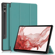 Load image into Gallery viewer, Custer Pure Color 3-Fold Holder Smart Leather Tablet Case