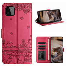 Load image into Gallery viewer, Cat Embossing Pattern Leather Phone Case with Lanyard, For Samsung Galaxy A13 4G, For Samsung Galaxy S22 Ultra, For Samsung Galaxy S22+, For Samsung Galaxy S22, For Samsung Galaxy A22 5G, For Samsung Galaxy S21 FE, For Samsung Galaxy A72               ...