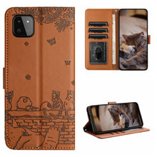 Load image into Gallery viewer, Cat Embossing Pattern Leather Phone Case with Lanyard, For Samsung Galaxy A13 4G, For Samsung Galaxy S22 Ultra, For Samsung Galaxy S22+, For Samsung Galaxy S22, For Samsung Galaxy A22 5G, For Samsung Galaxy S21 FE, For Samsung Galaxy A72               ...