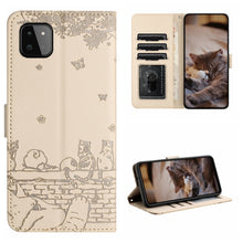 Load image into Gallery viewer, Cat Embossing Pattern Leather Phone Case with Lanyard, For Samsung Galaxy A13 4G, For Samsung Galaxy S22 Ultra, For Samsung Galaxy S22+, For Samsung Galaxy S22, For Samsung Galaxy A22 5G, For Samsung Galaxy S21 FE, For Samsung Galaxy A72               ...