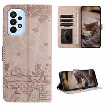 Load image into Gallery viewer, Cat Embossing Pattern Leather Phone Case with Lanyard, For Samsung Galaxy A13 4G, For Samsung Galaxy S22 Ultra, For Samsung Galaxy S22+, For Samsung Galaxy S22, For Samsung Galaxy A22 5G, For Samsung Galaxy S21 FE, For Samsung Galaxy A72               ...