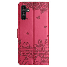 Load image into Gallery viewer, Cat Embossing Pattern Leather Phone Case with Lanyard, For Samsung Galaxy A54, For Samsung Galaxy A05s, For Samsung Galaxy A15, For Samsung Galaxy S23 FE, For Samsung Galaxy S23 Ultra, For Samsung Galaxy S23, For Samsung Galaxy S20 FE                  ...