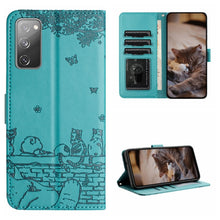 Load image into Gallery viewer, Cat Embossing Pattern Leather Phone Case with Lanyard, For Samsung Galaxy A15, For Samsung Galaxy A54, For Samsung Galaxy A05s, For Samsung Galaxy S23 FE, For Samsung Galaxy S23 Ultra, For Samsung Galaxy S23, For Samsung Galaxy S20 FE                  ...
