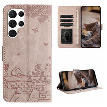 Load image into Gallery viewer, Cat Embossing Pattern Leather Phone Case with Lanyard, For Samsung Galaxy A13 4G, For Samsung Galaxy S22 Ultra, For Samsung Galaxy S22+, For Samsung Galaxy S22, For Samsung Galaxy A22 5G, For Samsung Galaxy S21 FE, For Samsung Galaxy A72               ...