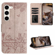 Load image into Gallery viewer, Cat Embossing Pattern Leather Phone Case with Lanyard, For Samsung Galaxy A15, For Samsung Galaxy A54, For Samsung Galaxy A05s, For Samsung Galaxy S23 FE, For Samsung Galaxy S23 Ultra, For Samsung Galaxy S23, For Samsung Galaxy S20 FE                  ...