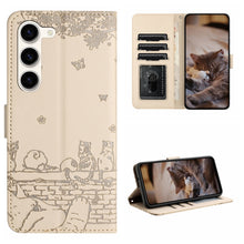 Load image into Gallery viewer, Cat Embossing Pattern Leather Phone Case with Lanyard, For Samsung Galaxy A15, For Samsung Galaxy A54, For Samsung Galaxy A05s, For Samsung Galaxy S23 FE, For Samsung Galaxy S23 Ultra, For Samsung Galaxy S23, For Samsung Galaxy S20 FE                  ...