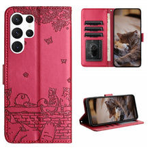 Load image into Gallery viewer, Cat Embossing Pattern Leather Phone Case with Lanyard, For Samsung Galaxy A15, For Samsung Galaxy A54, For Samsung Galaxy A05s, For Samsung Galaxy S23 FE, For Samsung Galaxy S23 Ultra, For Samsung Galaxy S23, For Samsung Galaxy S20 FE                  ...