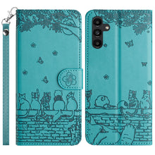 Load image into Gallery viewer, Cat Embossing Pattern Leather Phone Case with Lanyard, For Samsung Galaxy A54, For Samsung Galaxy A05s, For Samsung Galaxy A15, For Samsung Galaxy S23 FE, For Samsung Galaxy S23 Ultra, For Samsung Galaxy S23, For Samsung Galaxy S20 FE                  ...