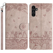 Load image into Gallery viewer, Cat Embossing Pattern Leather Phone Case with Lanyard, For Samsung Galaxy A15, For Samsung Galaxy A54, For Samsung Galaxy A05s, For Samsung Galaxy S23 FE, For Samsung Galaxy S23 Ultra, For Samsung Galaxy S23, For Samsung Galaxy S20 FE                  ...