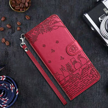 Load image into Gallery viewer, Cat Embossing Pattern Leather Phone Case with Lanyard, For Samsung Galaxy A15 5G, For Samsung Galaxy S24 Ultra, For Samsung Galaxy A24, For Samsung Galaxy A55, For Samsung Galaxy A14, For Samsung Galaxy S24+, For Samsung Galaxy S24, For Samsung Galaxy ...
