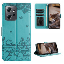 Load image into Gallery viewer, Cat Embossing Pattern Leather Phone Case with Lanyard, For Xiaomi Poco F5 Pro, For Xiaomi Redmi Note 12 4G Global, For Xiaomi Redmi Note 12 Pro Speed, For Xiaomi Redmi Note 12 5G India / POCO X5, For Xiaomi Redmi 12C / 11A                              ...