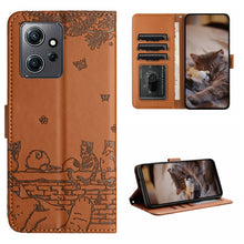 Load image into Gallery viewer, Cat Embossing Pattern Leather Phone Case with Lanyard, For Xiaomi Poco F5 Pro, For Xiaomi Redmi Note 12 4G Global, For Xiaomi Redmi Note 12 Pro Speed, For Xiaomi Redmi Note 12 5G India / POCO X5, For Xiaomi Redmi 12C / 11A                              ...