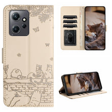 Load image into Gallery viewer, Cat Embossing Pattern Leather Phone Case with Lanyard, For Xiaomi Poco F5 Pro, For Xiaomi Redmi Note 12 4G Global, For Xiaomi Redmi Note 12 Pro Speed, For Xiaomi Redmi Note 12 5G India / POCO X5, For Xiaomi Redmi 12C / 11A                              ...