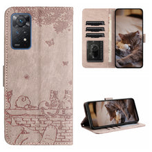 Load image into Gallery viewer, Cat Embossing Pattern Leather Phone Case with Lanyard, For Xiaomi Poco F5 Pro, For Xiaomi Redmi Note 12 4G Global, For Xiaomi Redmi Note 12 Pro Speed, For Xiaomi Redmi Note 12 5G India / POCO X5, For Xiaomi Redmi 12C / 11A                              ...