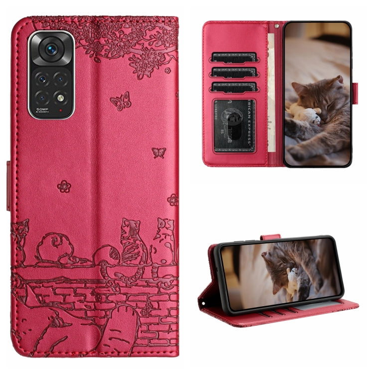 Cat Embossing Pattern Leather Phone Case with Lanyard, For Xiaomi Poco F5 Pro, For Xiaomi Redmi Note 12 4G Global, For Xiaomi Redmi Note 12 Pro Speed, For Xiaomi Redmi Note 12 5G India / POCO X5, For Xiaomi Redmi 12C / 11A                              ...
