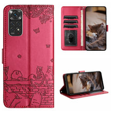 Load image into Gallery viewer, Cat Embossing Pattern Leather Phone Case with Lanyard, For Xiaomi Poco F5 Pro, For Xiaomi Redmi Note 12 4G Global, For Xiaomi Redmi Note 12 Pro Speed, For Xiaomi Redmi Note 12 5G India / POCO X5, For Xiaomi Redmi 12C / 11A                              ...