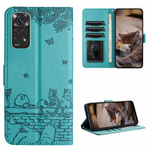 Load image into Gallery viewer, Cat Embossing Pattern Leather Phone Case with Lanyard, For Xiaomi Poco F5 Pro, For Xiaomi Redmi Note 12 4G Global, For Xiaomi Redmi Note 12 Pro Speed, For Xiaomi Redmi Note 12 5G India / POCO X5, For Xiaomi Redmi 12C / 11A                              ...