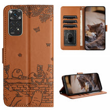 Load image into Gallery viewer, Cat Embossing Pattern Leather Phone Case with Lanyard, For Xiaomi Poco F5 Pro, For Xiaomi Redmi Note 12 4G Global, For Xiaomi Redmi Note 12 Pro Speed, For Xiaomi Redmi Note 12 5G India / POCO X5, For Xiaomi Redmi 12C / 11A                              ...