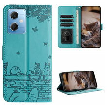 Load image into Gallery viewer, Cat Embossing Pattern Leather Phone Case with Lanyard, For Xiaomi Poco F5 Pro, For Xiaomi Redmi Note 12 4G Global, For Xiaomi Redmi Note 12 Pro Speed, For Xiaomi Redmi Note 12 5G India / POCO X5, For Xiaomi Redmi 12C / 11A                              ...