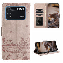 Load image into Gallery viewer, Cat Embossing Pattern Leather Phone Case with Lanyard, For Xiaomi Poco F5 Pro, For Xiaomi Redmi Note 12 4G Global, For Xiaomi Redmi Note 12 Pro Speed, For Xiaomi Redmi Note 12 5G India / POCO X5, For Xiaomi Redmi 12C / 11A                              ...