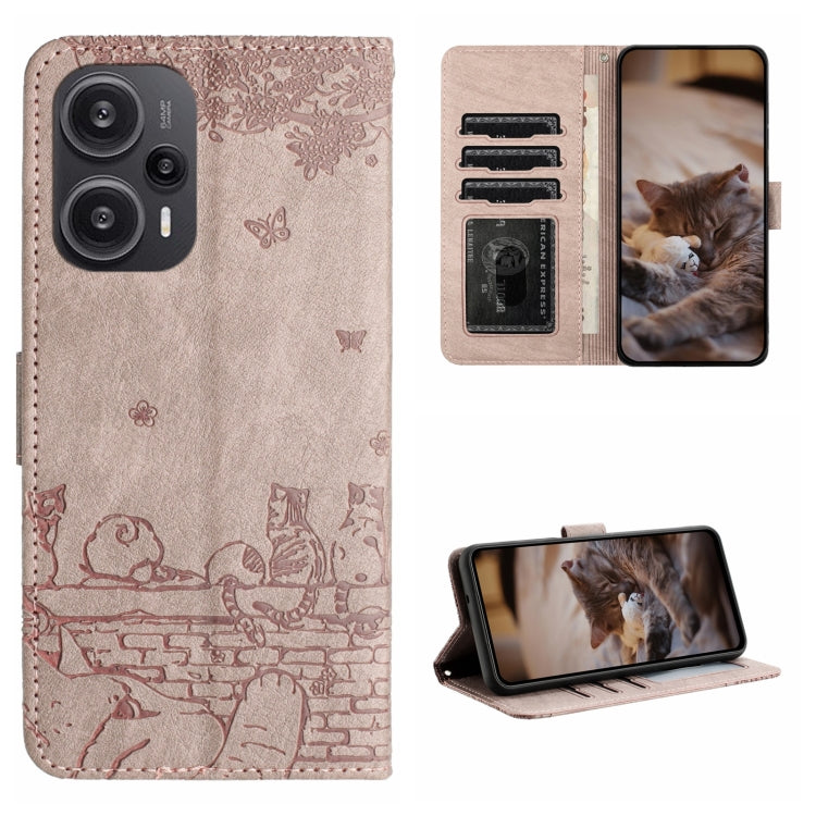 Cat Embossing Pattern Leather Phone Case with Lanyard, For Xiaomi Poco M6 Pro 4G, For Xiaomi Poco C65/Poco M6, For Xiaomi Redmi Note 13 Pro 4G, For Xiaomi Redmi Note 13 4G, For Xiaomi Redmi 13C 4G/5G/13R 5G, For Xiaomi Redmi Note 13 5G                 ...