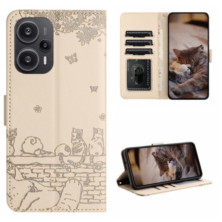 Cat Embossing Pattern Leather Phone Case with Lanyard, For Xiaomi Poco M6 Pro 4G, For Xiaomi Poco C65/Poco M6, For Xiaomi Redmi Note 13 Pro 4G, For Xiaomi Redmi Note 13 4G, For Xiaomi Redmi 13C 4G/5G/13R 5G, For Xiaomi Redmi Note 13 5G                 ...