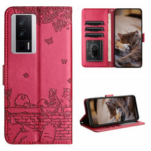 Load image into Gallery viewer, Cat Embossing Pattern Leather Phone Case with Lanyard, For Xiaomi Poco F5 Pro, For Xiaomi Redmi Note 12 4G Global, For Xiaomi Redmi Note 12 Pro Speed, For Xiaomi Redmi Note 12 5G India / POCO X5, For Xiaomi Redmi 12C / 11A                              ...