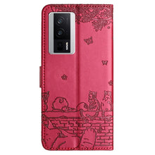 Load image into Gallery viewer, Cat Embossing Pattern Leather Phone Case with Lanyard, For Xiaomi Poco F5 Pro, For Xiaomi Redmi Note 12 4G Global, For Xiaomi Redmi Note 12 Pro Speed, For Xiaomi Redmi Note 12 5G India / POCO X5, For Xiaomi Redmi 12C / 11A                              ...