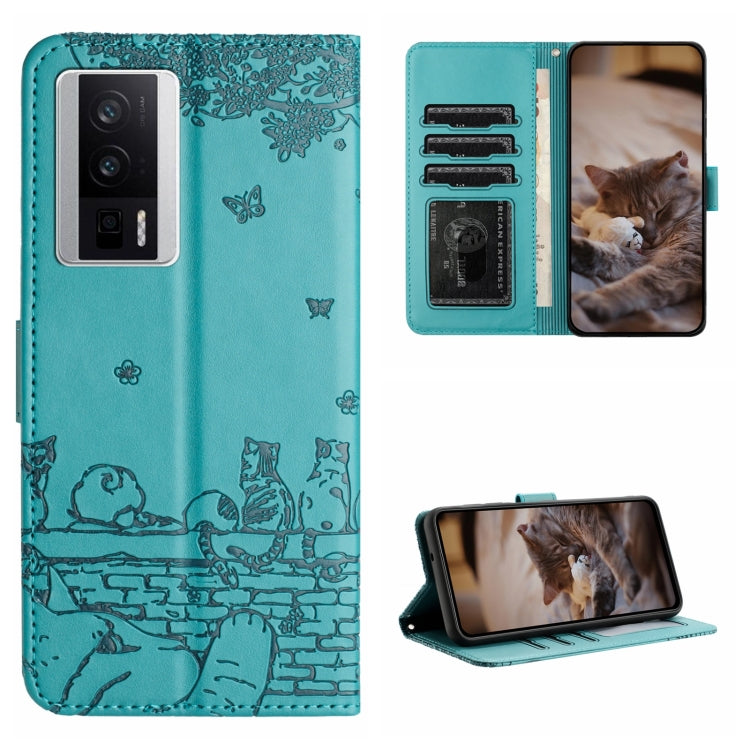 Cat Embossing Pattern Leather Phone Case with Lanyard, For Xiaomi Poco F5 Pro, For Xiaomi Redmi Note 12 4G Global, For Xiaomi Redmi Note 12 Pro Speed, For Xiaomi Redmi Note 12 5G India / POCO X5, For Xiaomi Redmi 12C / 11A                              ...