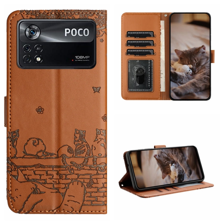 Cat Embossing Pattern Leather Phone Case with Lanyard, For Xiaomi Poco F5 Pro, For Xiaomi Redmi Note 12 4G Global, For Xiaomi Redmi Note 12 Pro Speed, For Xiaomi Redmi Note 12 5G India / POCO X5, For Xiaomi Redmi 12C / 11A                              ...