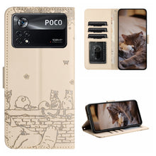 Load image into Gallery viewer, Cat Embossing Pattern Leather Phone Case with Lanyard, For Xiaomi Poco F5 Pro, For Xiaomi Redmi Note 12 4G Global, For Xiaomi Redmi Note 12 Pro Speed, For Xiaomi Redmi Note 12 5G India / POCO X5, For Xiaomi Redmi 12C / 11A                              ...