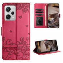 Load image into Gallery viewer, Cat Embossing Pattern Leather Phone Case with Lanyard, For Xiaomi Poco F5 Pro, For Xiaomi Redmi Note 12 4G Global, For Xiaomi Redmi Note 12 Pro Speed, For Xiaomi Redmi Note 12 5G India / POCO X5, For Xiaomi Redmi 12C / 11A                              ...