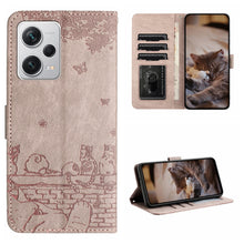 Load image into Gallery viewer, Cat Embossing Pattern Leather Phone Case with Lanyard, For Xiaomi Poco F5 Pro, For Xiaomi Redmi Note 12 4G Global, For Xiaomi Redmi Note 12 Pro Speed, For Xiaomi Redmi Note 12 5G India / POCO X5, For Xiaomi Redmi 12C / 11A                              ...